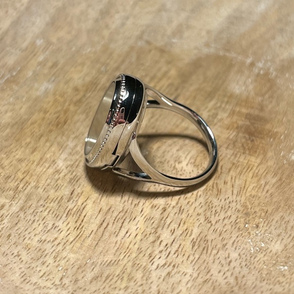 Origami Owl Silver Vintage Living Locket Ring - Size 8 - Picture 8 of 14